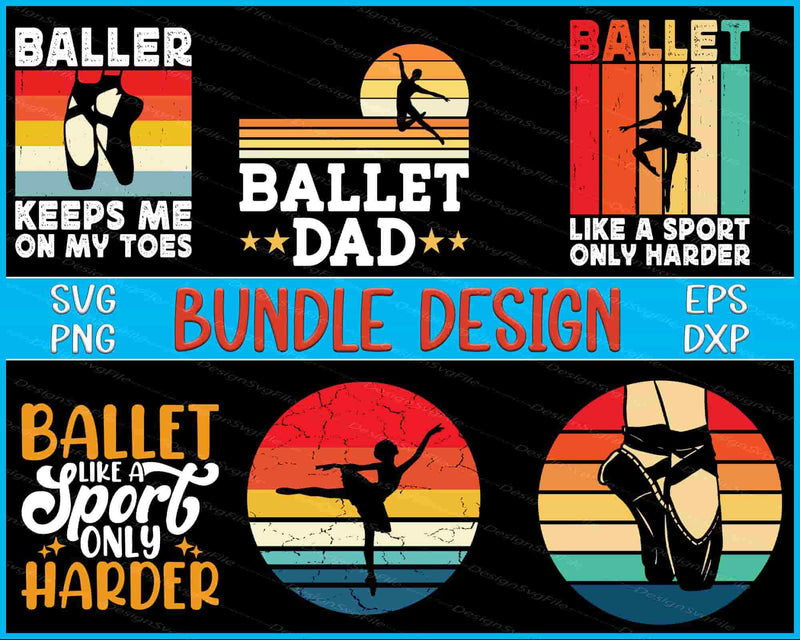 Ballet Dad Bundle SVG Dance PNG