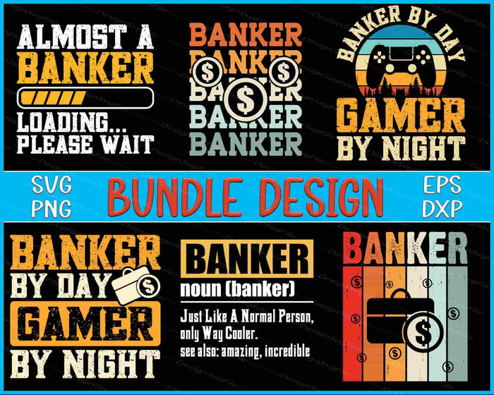 Banker Bundle SVG Gamer PNG