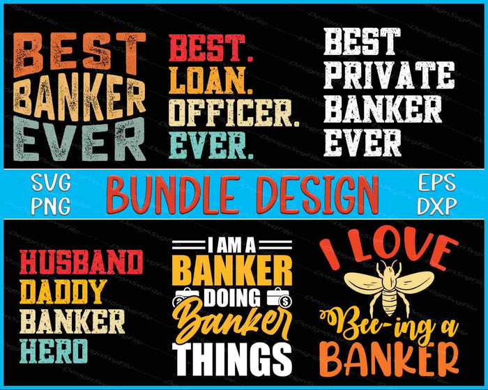 Banker Bundle SVG Husband PNG