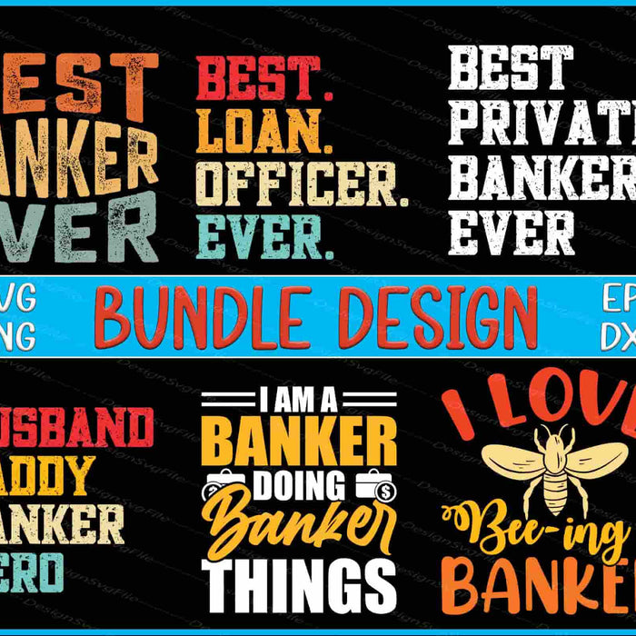 Banker Bundle SVG Husband PNG