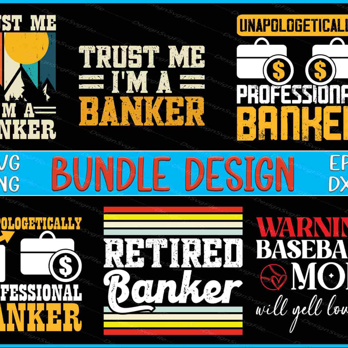 Banker Bundle SVG Mom PNG