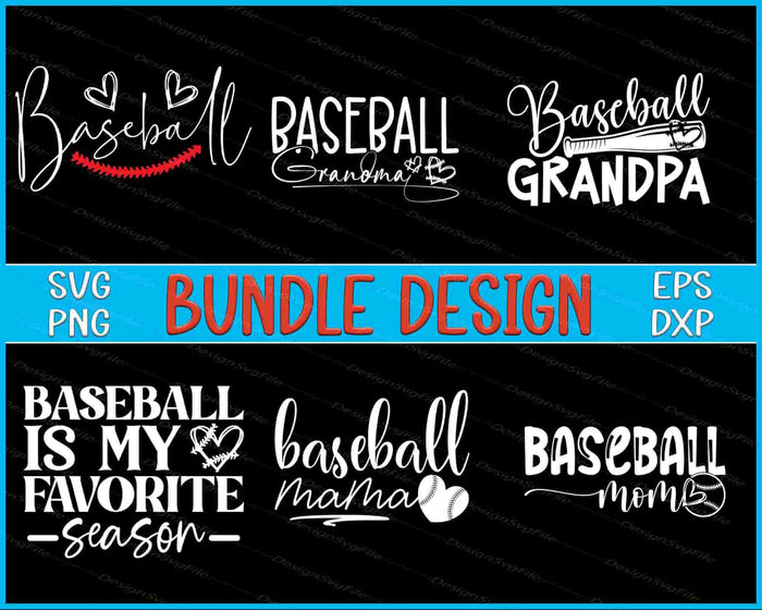 Baseball Bundle SVG Baseball Mom PNG