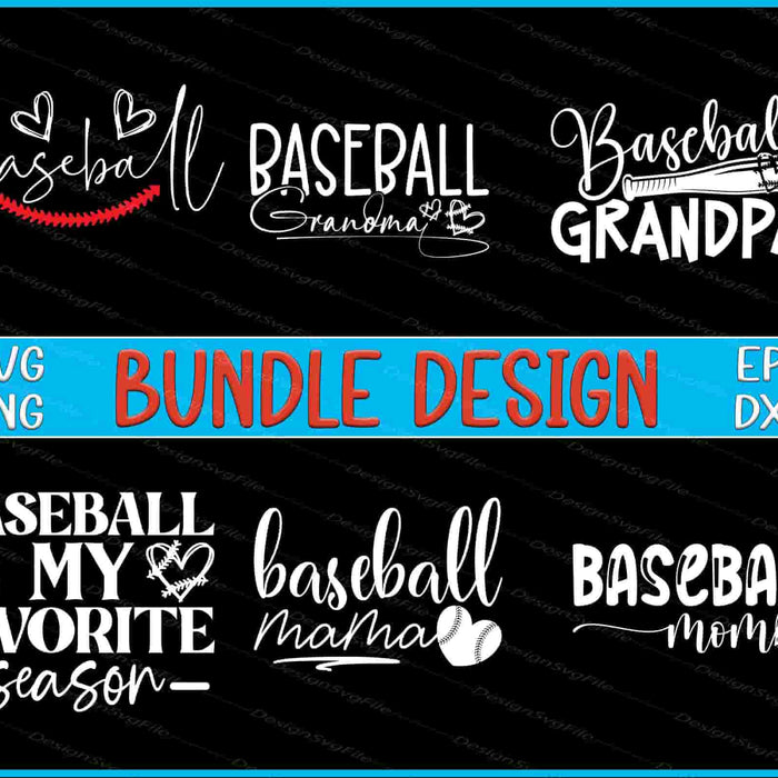 Baseball Bundle SVG Baseball Mom PNG