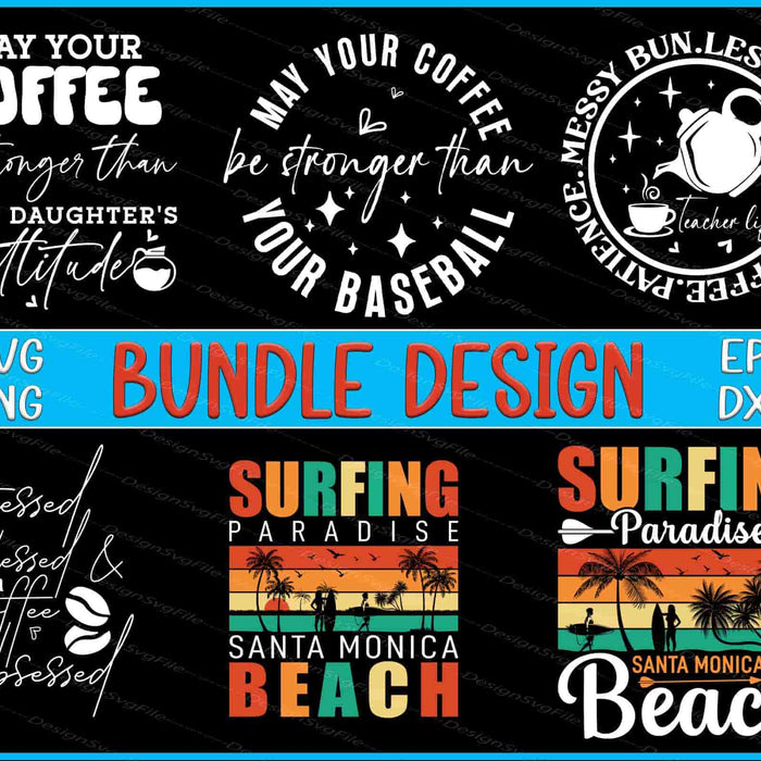 Baseball Bundle SVG Beach Summer PNG