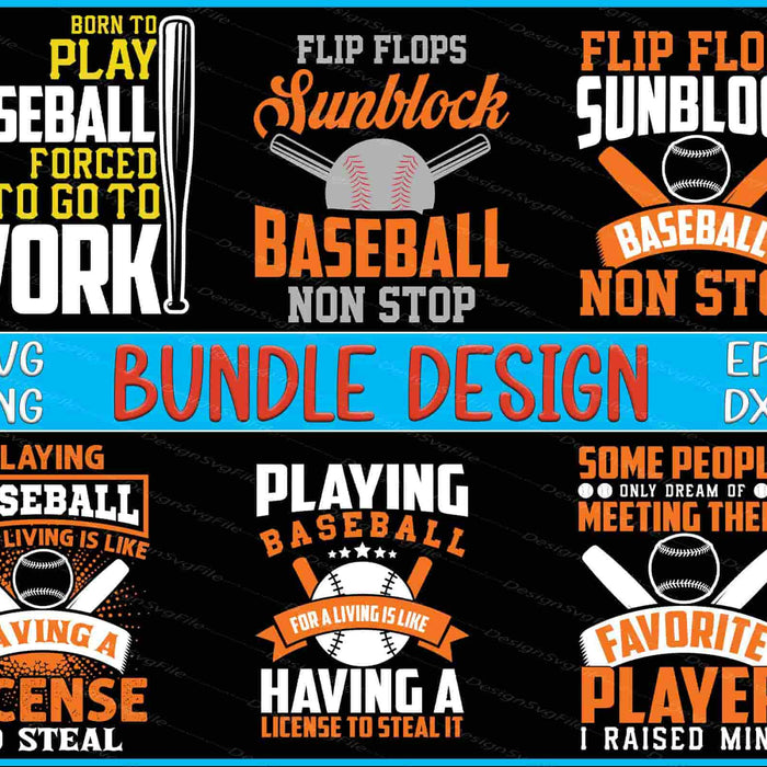 Baseball Bundle SVG Playing PNG Digital Printable File
