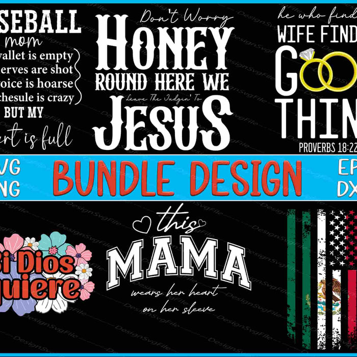 Collection of various text-based graphics with different designs on a black background.