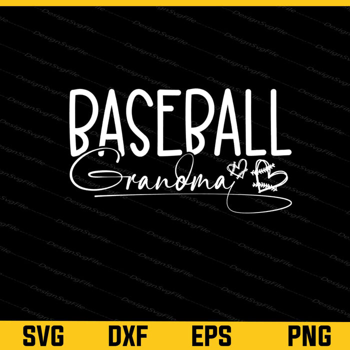 Baseball Grandma Svg Cutting Printable File  - Premium Cutting Files in SVG, PNG & EPS Formats - Premium SVG Cutting Files for Crafts