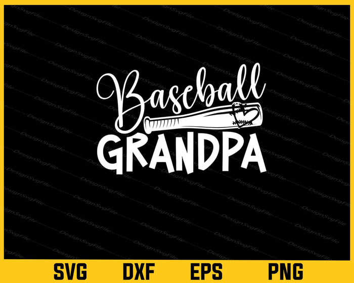 Baseball Grandpa Svg Cutting Printable File  - Premium Cutting Files in SVG, PNG & EPS Formats - Premium SVG Cutting Files for Crafts