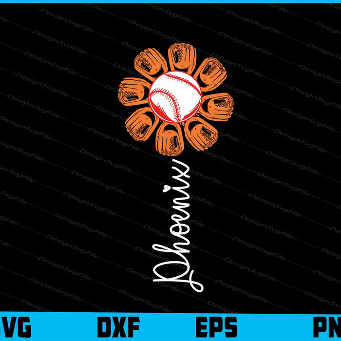 Baseball Phoenix Flower