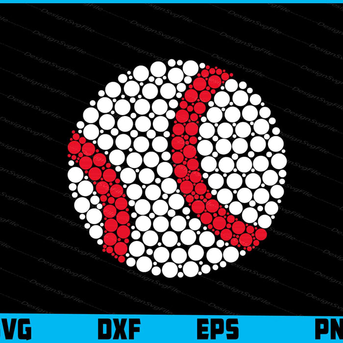 Baseball Polka Dots Funny