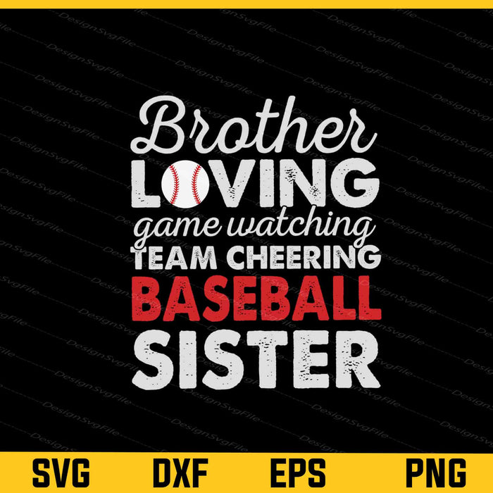 Baseball Sister Brother Loving Svg Cutting Printable File  - Premium Cutting Files in SVG, PNG & EPS Formats - Premium SVG Cutting Files for Crafts