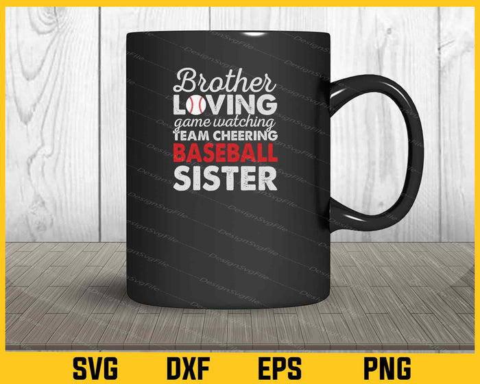 Baseball Sister Brother Loving Svg Cutting Printable File  - Premium Cutting Files in SVG, PNG & EPS Formats - Premium SVG Cutting Files for Crafts