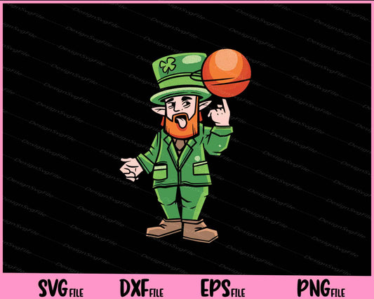 Basketball Leprechaun St Patrick's Day Svg Cutting Printable Files  - Premium Cutting Files in SVG, PNG & EPS Formats - Premium SVG Cutting Files for Crafts