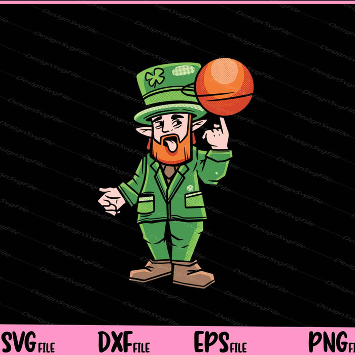 Basketball Leprechaun St Patrick's Day Svg Cutting Printable Files  - Premium Cutting Files in SVG, PNG & EPS Formats - Premium SVG Cutting Files for Crafts