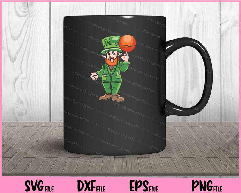 Basketball Leprechaun St Patrick's Day mug