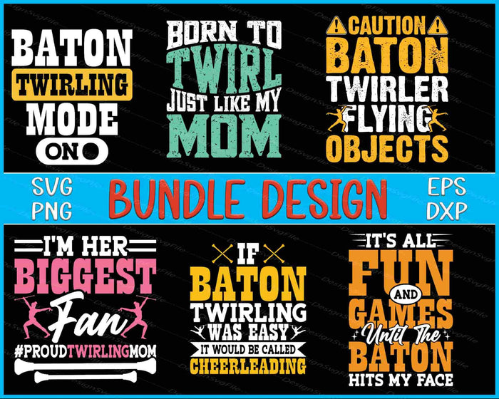 Baton Twirlers Bundle SVG Games PNG