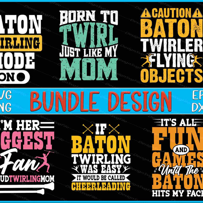 Baton Twirlers Bundle SVG Games PNG