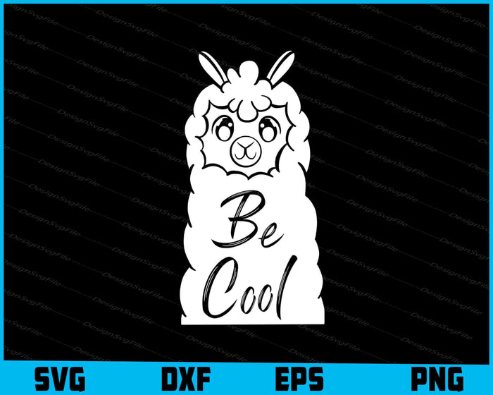 Set of llama-themed designs with text and graphics on a black background