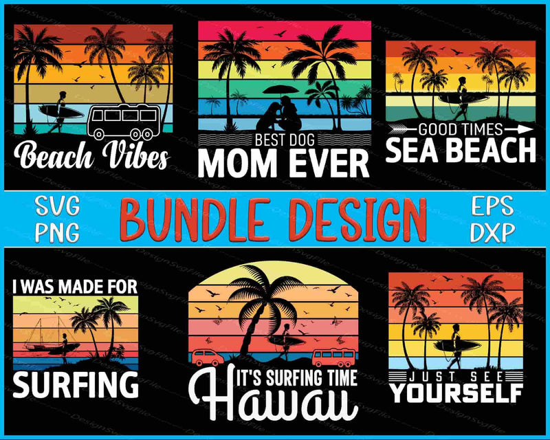 Beach Bundle SVG Summer PNG