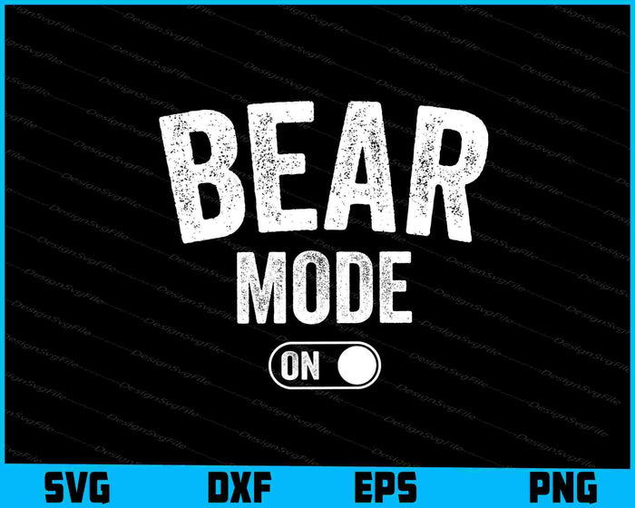 Bear Mode On SVG, Animals PNG
