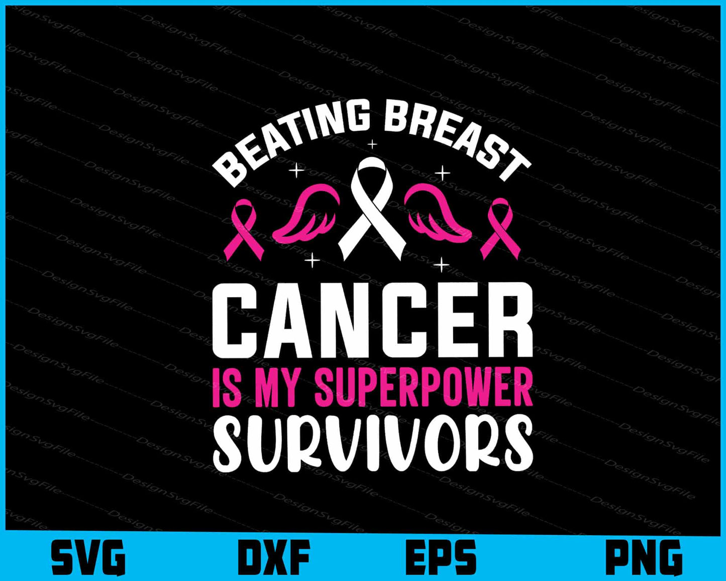 Beating Breast Cancer Is My Superpower Svg Cutting Printable File  - Premium Cutting Files in SVG, PNG & EPS Formats - Premium SVG Cutting Files for Crafts