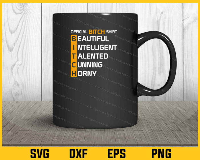 Beautiful Intelligent Talented Cunning Svg Cutting Printable File  - Premium Cutting Files in SVG, PNG & EPS Formats - Premium SVG Cutting Files for Crafts