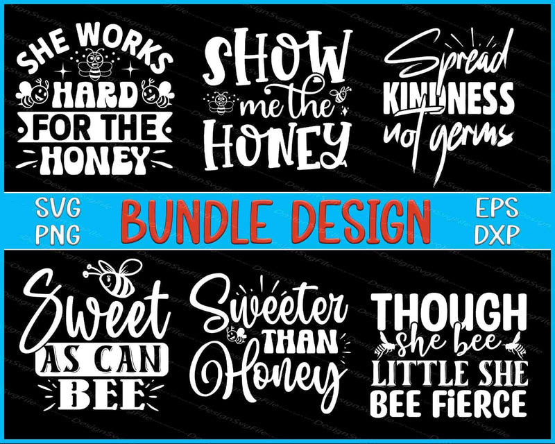 Bee Bundle SVG Kindness PNG