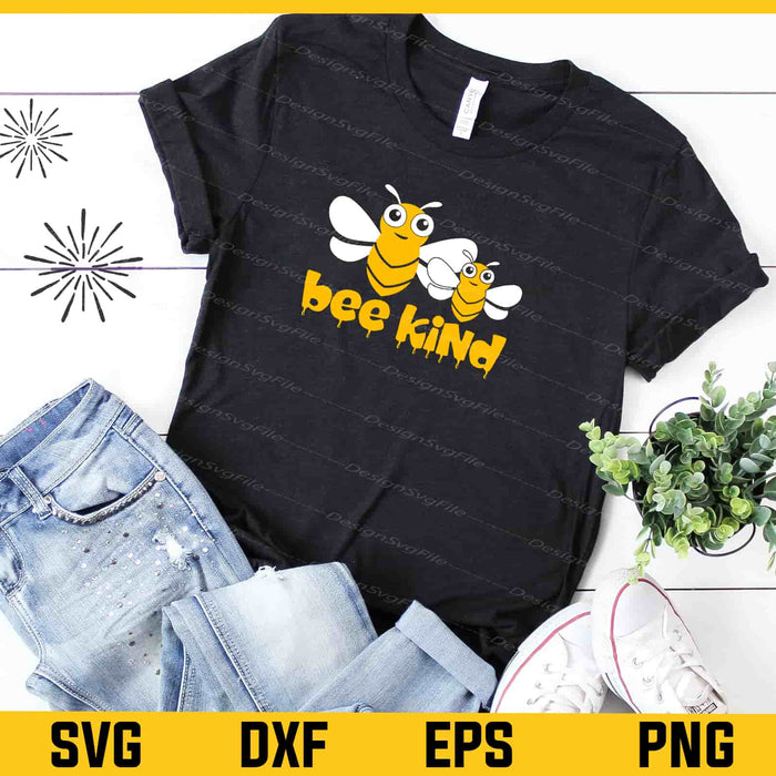 Bee Kind Funny Svg Cutting Printable File  - Premium Cutting Files in SVG, PNG & EPS Formats - Premium SVG Cutting Files for Crafts