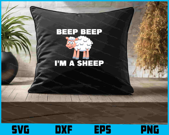 Beep Beep I'm A Sheep SVG, Animals PNG
