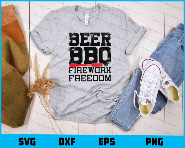 Beer Bbq Firework Freedom Svg Cutting Printable File  - Premium Cutting Files in SVG, PNG & EPS Formats - Premium SVG Cutting Files for Crafts
