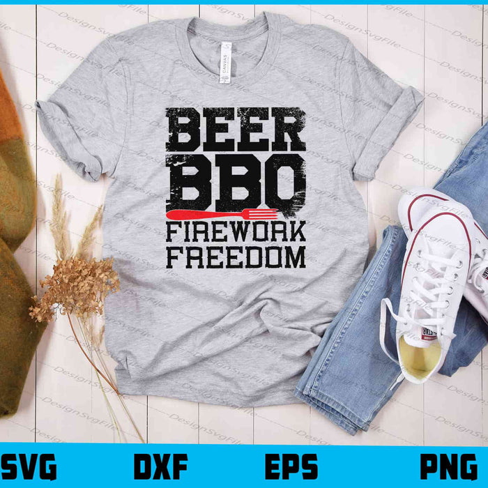 Beer Bbq Firework Freedom Svg Cutting Printable File  - Premium Cutting Files in SVG, PNG & EPS Formats - Premium SVG Cutting Files for Crafts