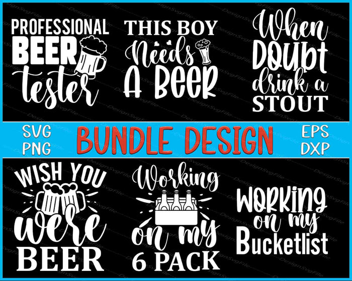 Beer Bundle SVG Beer Tester PNG