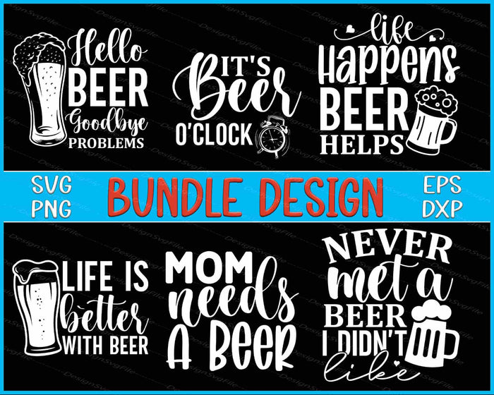 Beer Bundle SVG Drink PNG