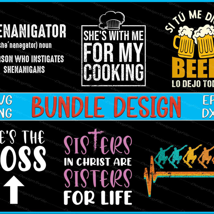 Beer Bundle SVG, Chef & Cook PNG Bundle Patrick Day