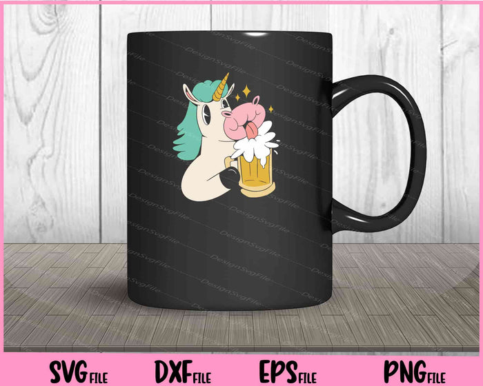 Beer Unicorn Cartoon Svg Cutting Printable Files  - Premium Cutting Files in SVG, PNG & EPS Formats - Premium SVG Cutting Files for Crafts