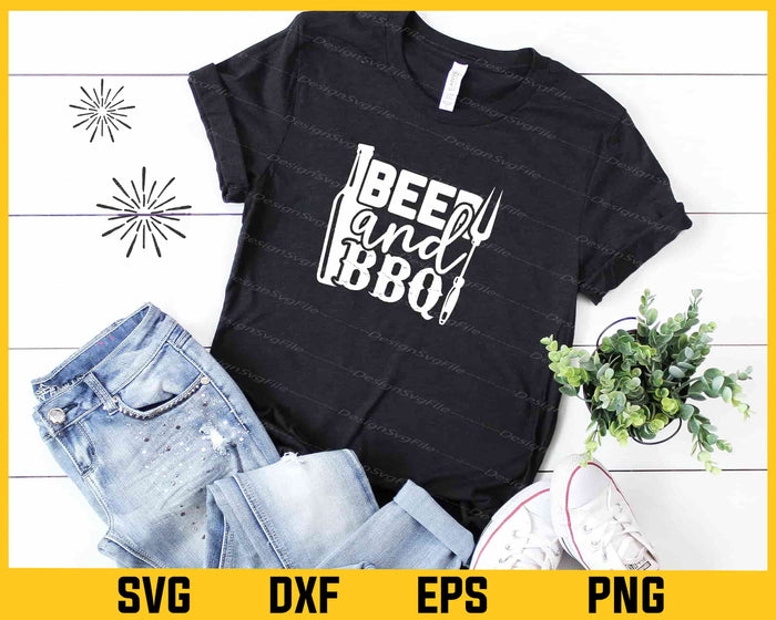 Beer and Bbq Svg Cutting Printable File  - Premium Cutting Files in SVG, PNG & EPS Formats - Premium SVG Cutting Files for Crafts