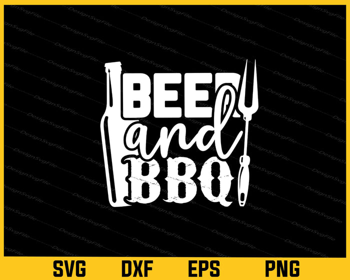 Beer and Bbq Svg Cutting Printable File  - Premium Cutting Files in SVG, PNG & EPS Formats - Premium SVG Cutting Files for Crafts