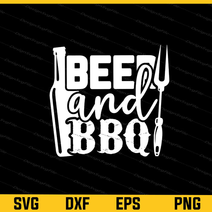 Beer and Bbq Svg Cutting Printable File  - Premium Cutting Files in SVG, PNG & EPS Formats - Premium SVG Cutting Files for Crafts