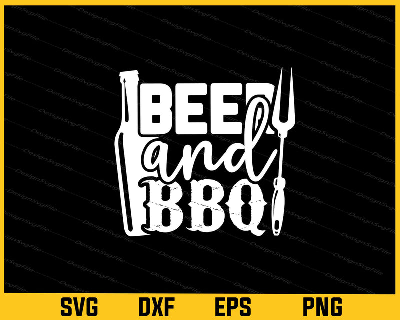 Beer and Bbq Svg Cutting Printable File  - Premium Cutting Files in SVG, PNG & EPS Formats - Premium SVG Cutting Files for Crafts
