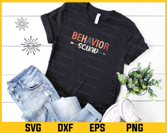 Behavior Squad Aba Technician Svg Cutting Printable File  - Premium Cutting Files in SVG, PNG & EPS Formats - Premium SVG Cutting Files for Crafts