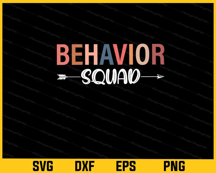 Behavior Squad Aba Technician Svg Cutting Printable File  - Premium Cutting Files in SVG, PNG & EPS Formats - Premium SVG Cutting Files for Crafts