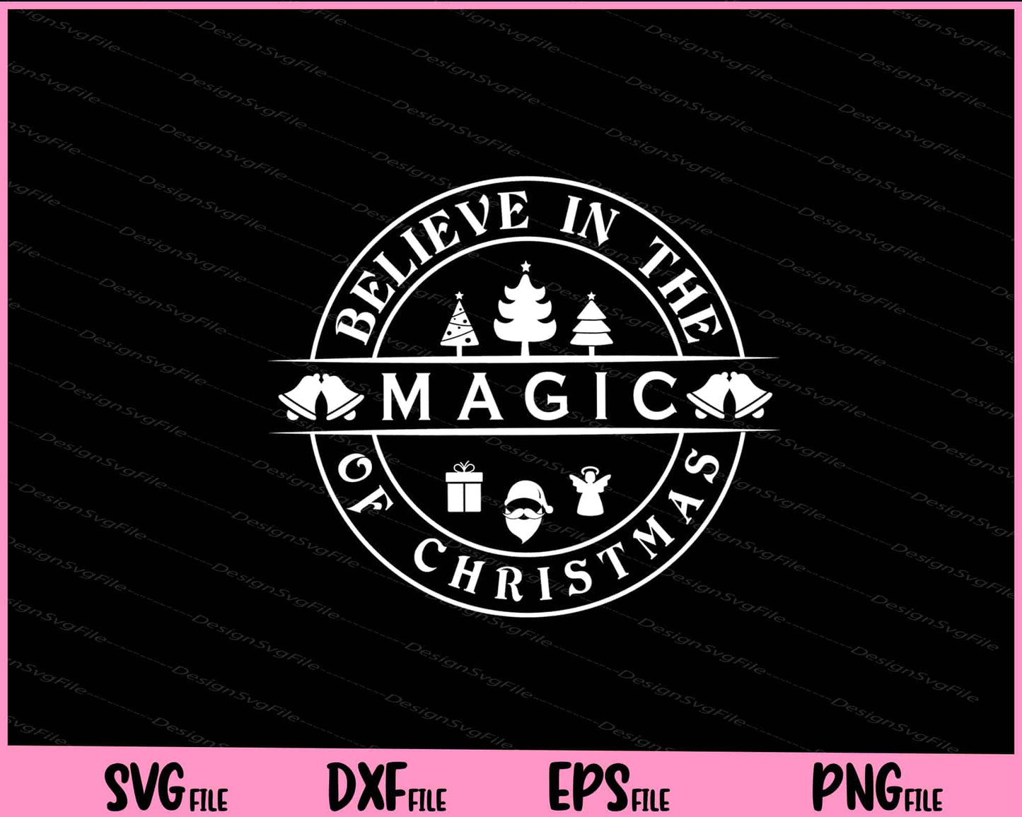 Believe In The Magic Of Christmas Svg Cutting Printable Files  - Premium Cutting Files in SVG, PNG & EPS Formats - Premium SVG Cutting Files for Crafts