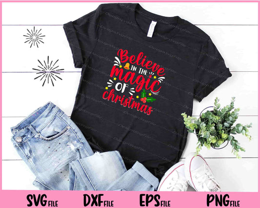 Believe In The Magic Of Christmas Svg Cutting Printable Files  - Premium Cutting Files in SVG, PNG & EPS Formats - Premium SVG Cutting Files for Crafts