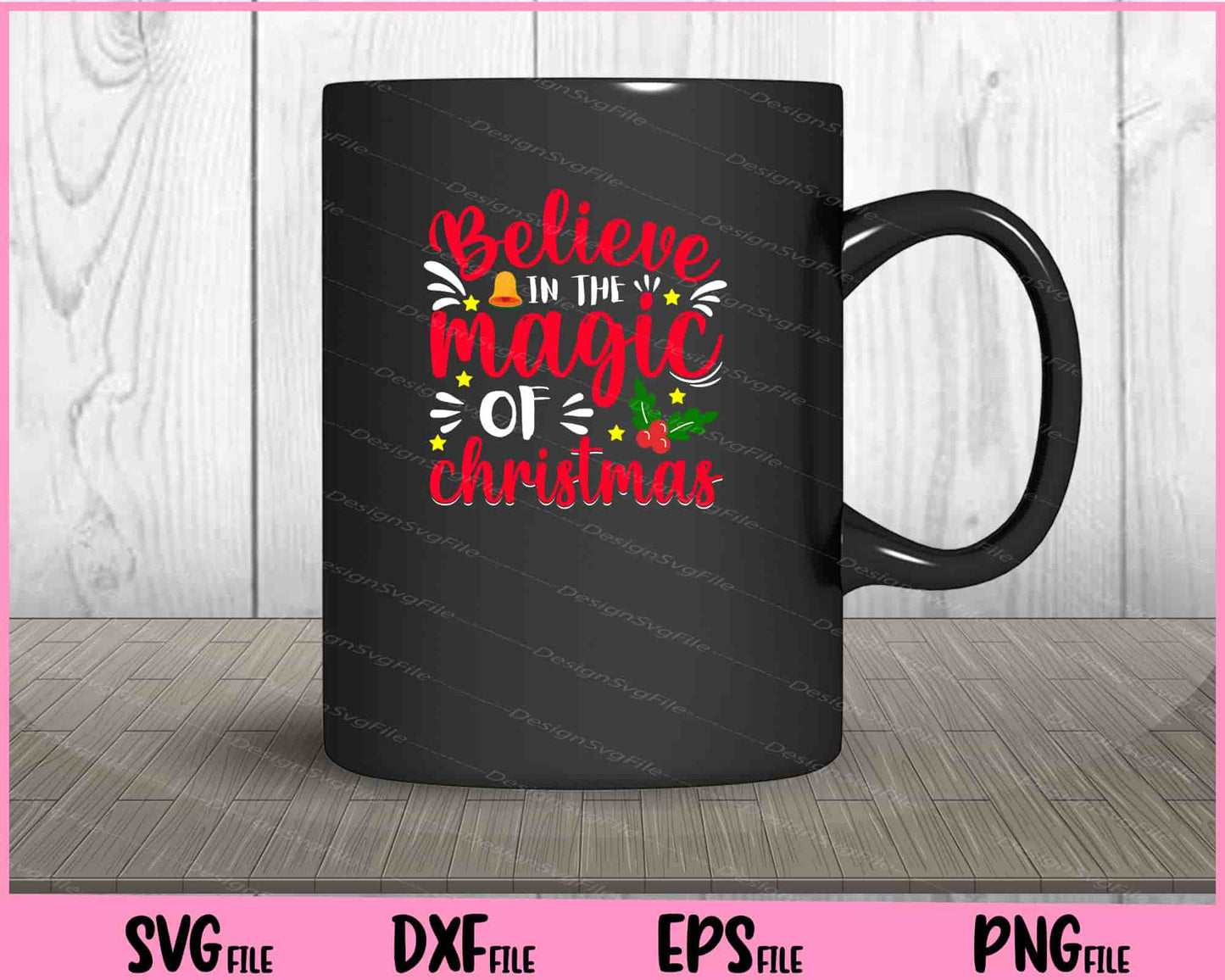 Believe In The Magic Of Christmas Svg Cutting Printable Files  - Premium Cutting Files in SVG, PNG & EPS Formats - Premium SVG Cutting Files for Crafts