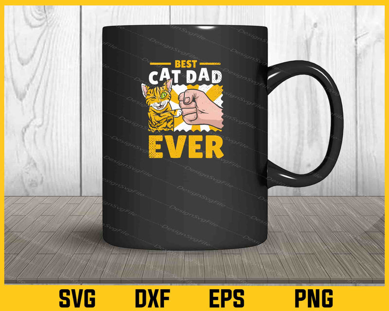 Best Cat Dad Ever Bumping Cat mug
