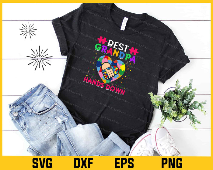 Best Grandpa Hands Down Svg Cutting Printable File  - Premium Cutting Files in SVG, PNG & EPS Formats - Premium SVG Cutting Files for Crafts