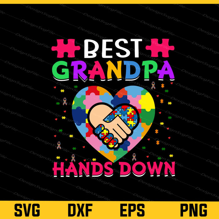Best Grandpa Hands Down Svg Cutting Printable File  - Premium Cutting Files in SVG, PNG & EPS Formats - Premium SVG Cutting Files for Crafts