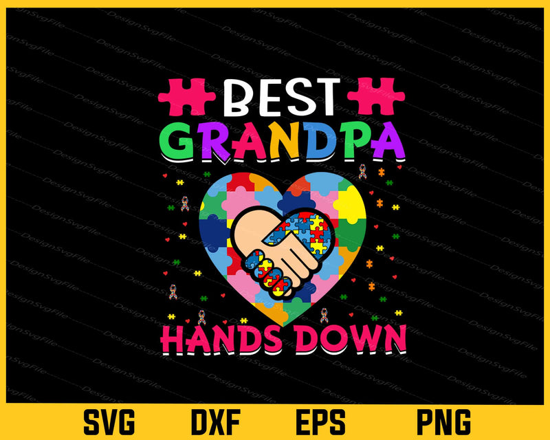 Best Grandpa Hands Down svg