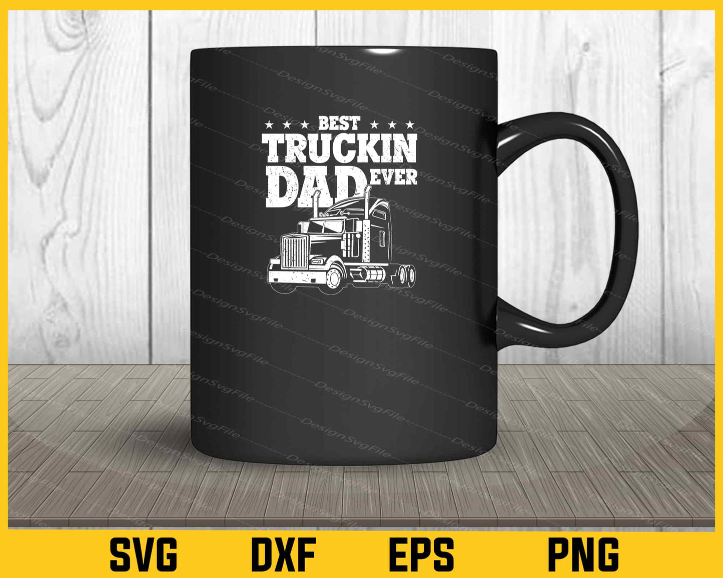 Best Truckin Dad Ever Svg Cutting Printable File  - Premium Cutting Files in SVG, PNG & EPS Formats - Premium SVG Cutting Files for Crafts