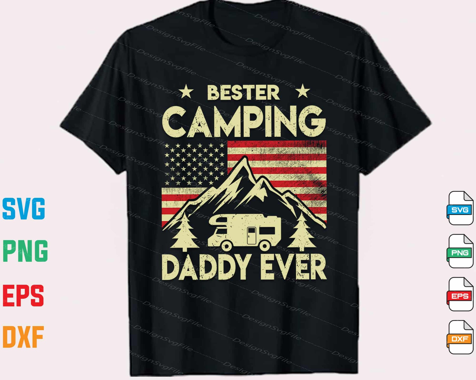 Bester Camping Daddy Ever Svg Cutting Printable File  - Premium Cutting Files in SVG, PNG & EPS Formats - Premium SVG Cutting Files for Crafts